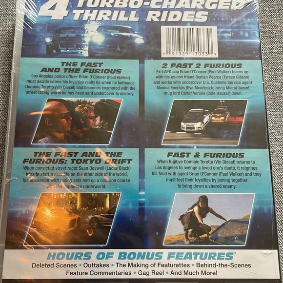 Fast & Furious 1-4 DVD Collection The Fast and The Furious - Picture 3 of 4